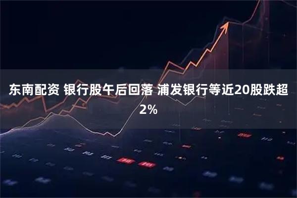 东南配资 银行股午后回落 浦发银行等近20股跌超2%